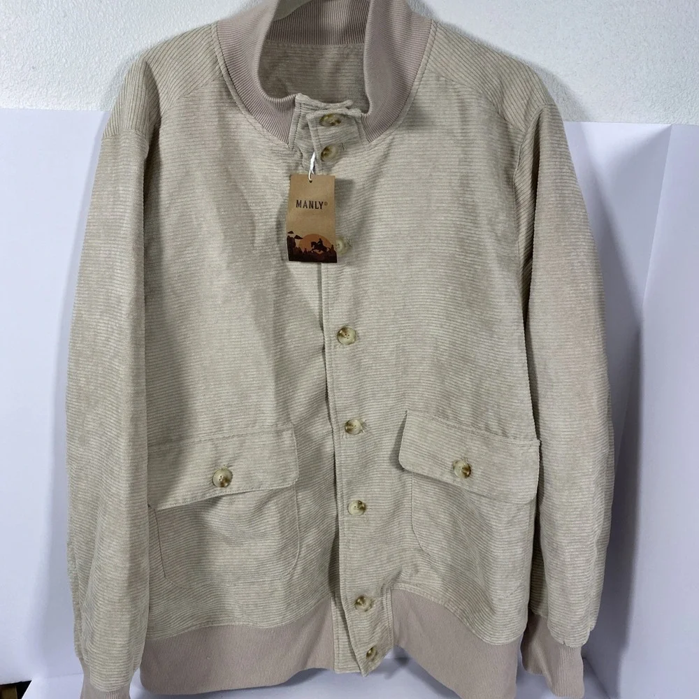 NWT Manly Corduroy Men's 3xL Jacket Beige‎ Q1